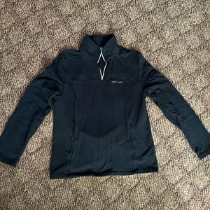 Happy Earth Quarter Zip Navy Blue Sweatshirt